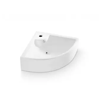 Bathco Oporto Umywalka narożna 64,5x47x16 cm biała 0043