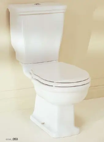 AREA CERAMICA Boheme Miska wc z kołnierzem ze zbiornikiem odpływ pionowy biała (AREA CERAMICAWCZOPB)