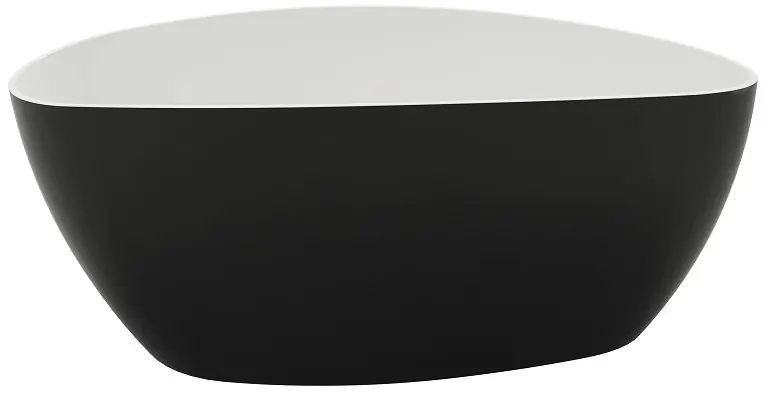 Marmite Rita Wanna wolnostojąca 157x71 cm czarna z zewnątrz/biała wewnątrz 601180061094