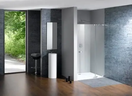 Huppe Studio Paris Elegance Drzwi skrzydłowe ze stałym segmentem do wnęki - Mocowanie lewe na wymiar biały Szkło Intima PR0029G373