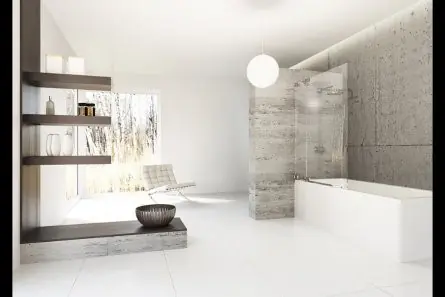 Huppe Studio Berlin Pure Parawan nawannowy bezramowy, 1 częściowy ze stałym segmentem Mocowanie prawe na wymiar Paleta RAL Szkło Sand Plus Anti Plaque BR0439998316