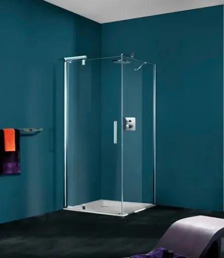 Huppe Refresh Pure Drzwi skrzydłowe do ścianki bocznej - 80/194 biały Szkło Karo 9P0301.055.311