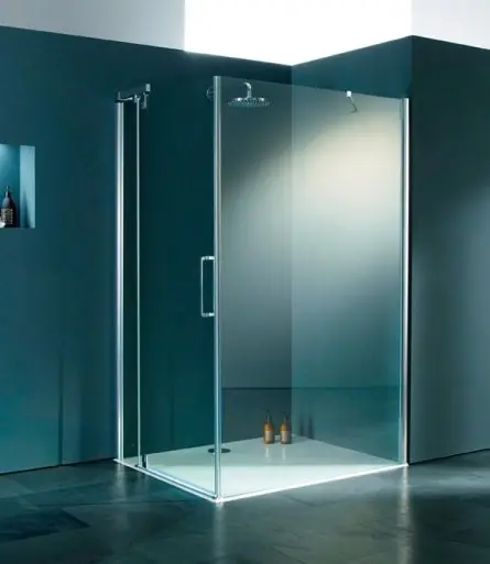 Huppe Refresh Pure Ścianka boczna do drzwi skrzydłowych - 100/194 chrom eloxal Szkło przezroczyste 9P0705.092.321