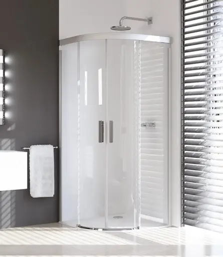 Huppe Design Pure Kabina prysznicowa, drzwi suwane - 120/120/190/55 chrom eloxal Szkło przezroczyste 8P3036.092.321