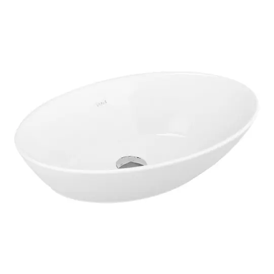 Vitra Geo Oval Umywalka nablatowa 60x38 cm biała 4423B003-0016