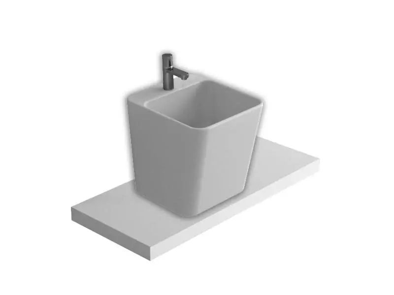 Hatria G-Full Umywalka nablatowa 48x40x44 cm biała YXG801