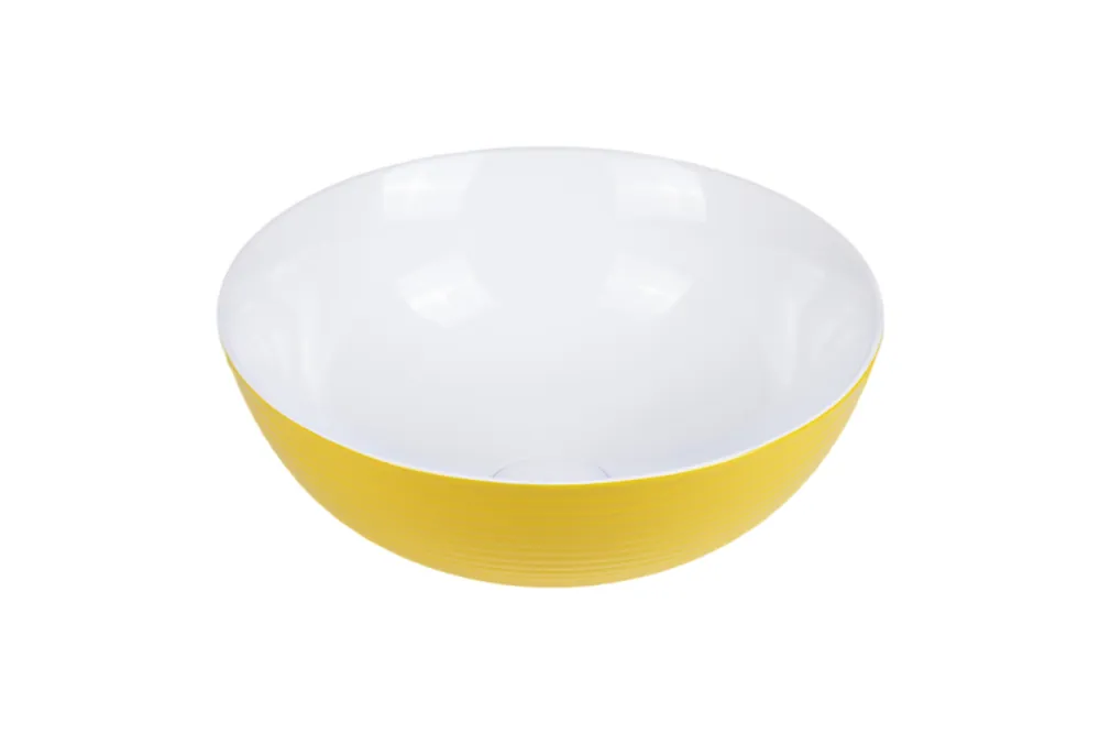UpTrend Cleo Umywalka nablatowa 38,5 cm żółty połysk/biały połysk UP4004-2-B6+B20