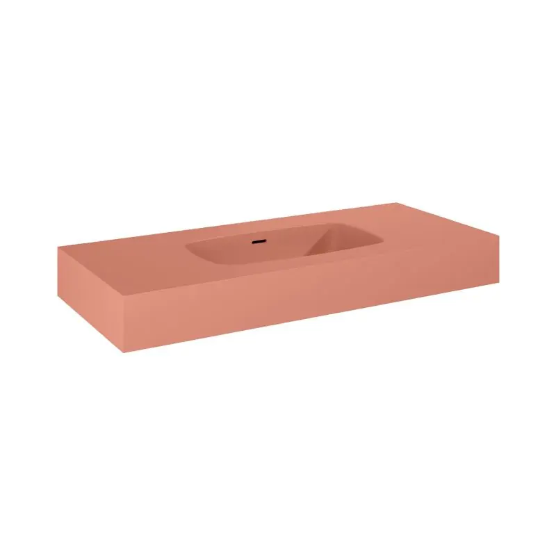 Elita Dimple 100 Umywalka wisząca 100,8x46 cm terra pink mat 168867/RE041000026600
