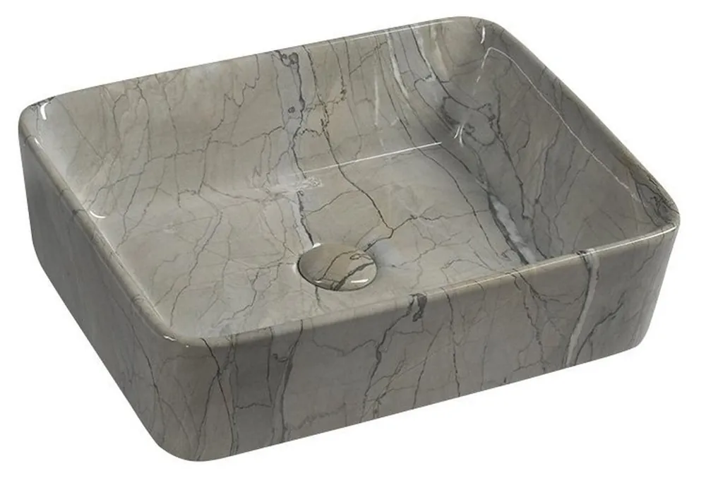Sapho Dalma Umywalka nablatowa 47,5x37,5 cm grigio MM513