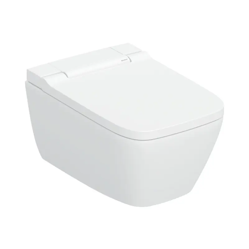 Geberit AquaClean Sela Square Toaleta WC myjąca TurboFlush bez kołnierza biała z powłoką KeraTect 146.250.01.1