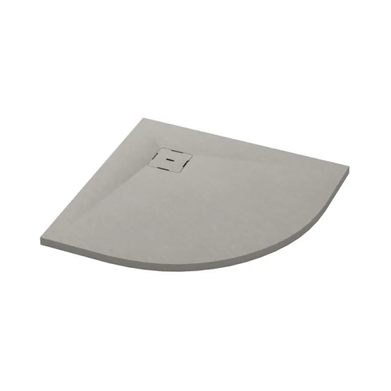 Ronal Calce Brodzik półokrągły 80x80 cm szary beton W31R5508014