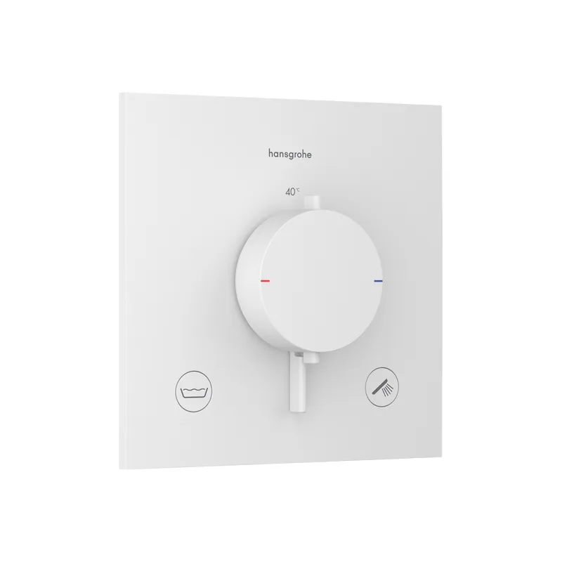 Hansgrohe Ecostat Comfort E Bateria termostatyczna do 2 odbiorników podtynkowa biały mat 33716700