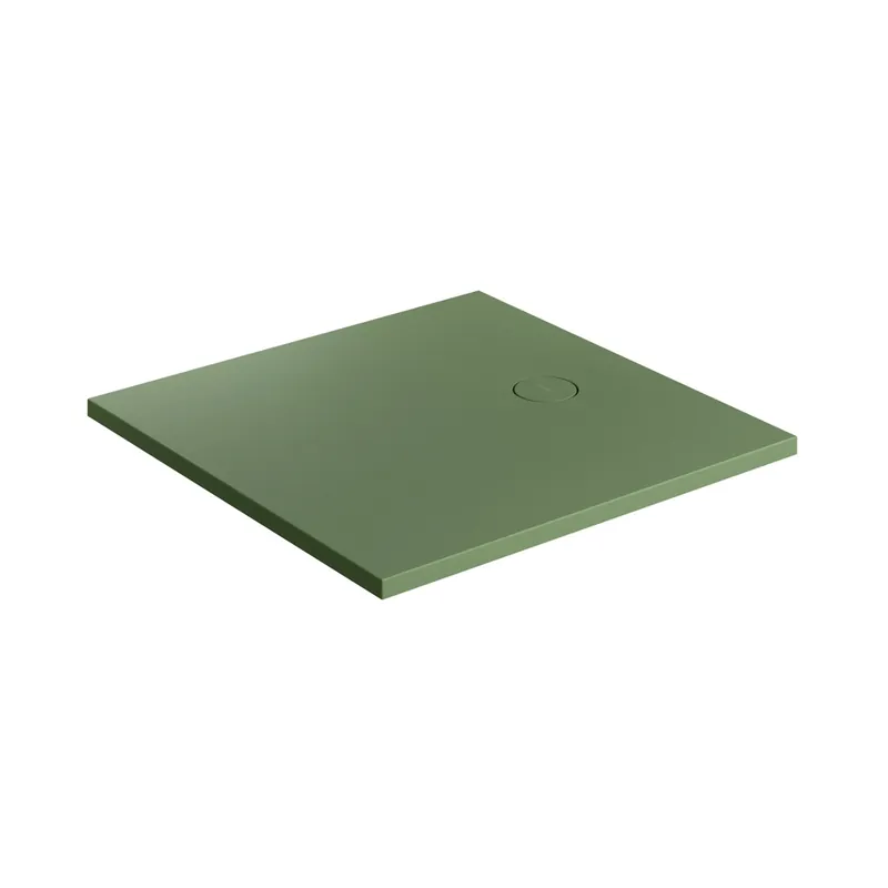 Omnires Aquarock M+ Brodzik kwadratowy 80x80 cm olive mat AQUAROCK80-KOL