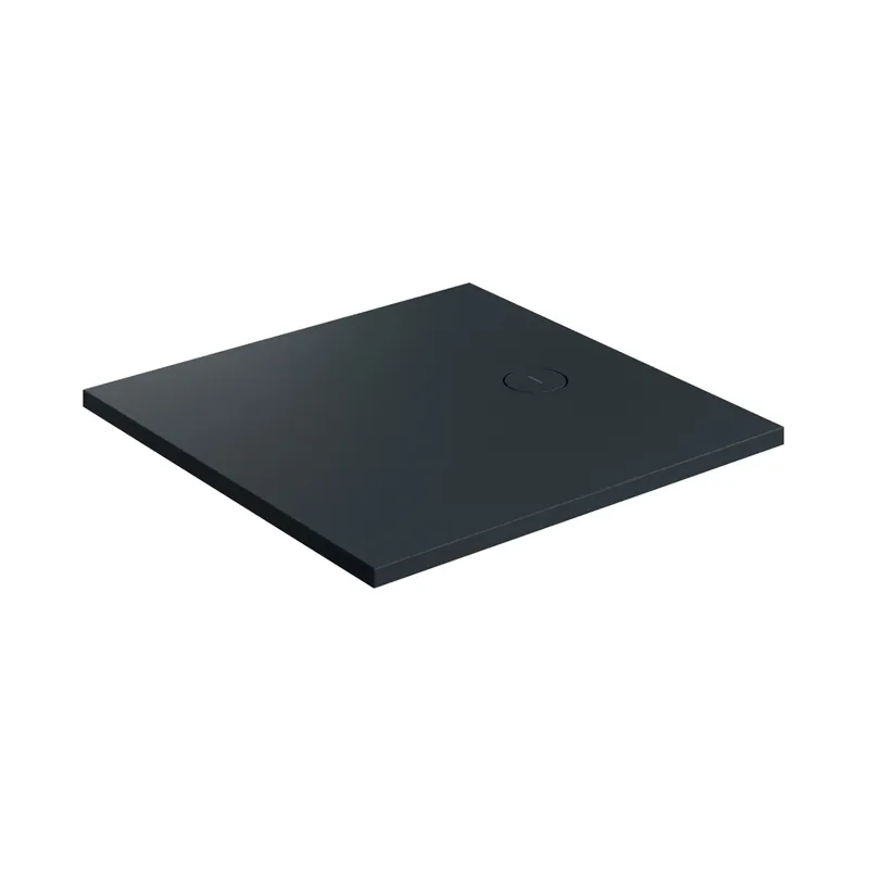 Omnires Aquarock M+ Brodzik kwadratowy 80x80 cm black lava mat AQUAROCK80-KBLV