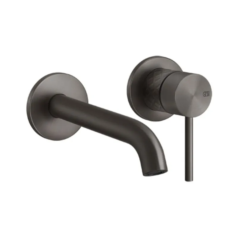 Gessi 316 Bateria umywalkowa podtynkowa czarny metal szczotkowany 54186.707
