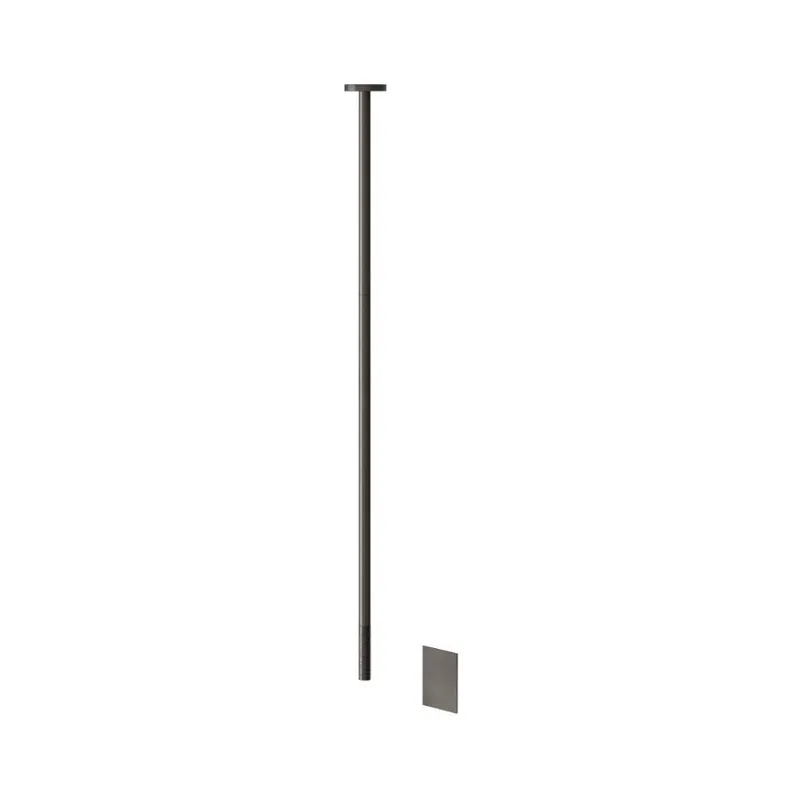 Gessi 316 Bateria umywalkowa sufitowa bezdotykowa czarny metal szczotkowany 54324.707