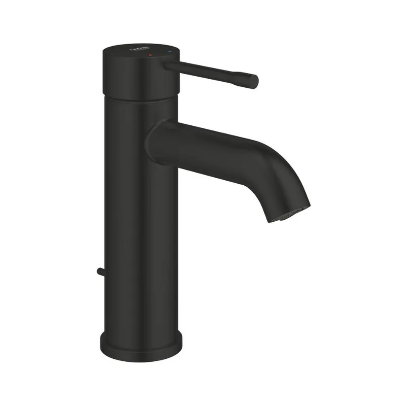 Grohe Essence Bateria umywalkowa 17,4 cm z korkiem czarny mat 235892431