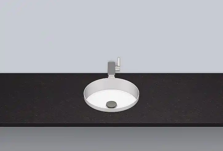 Alape EB.KE325 Umywalka wpuszczana w blat 34,6x34,6x10,4 cm biała 2023503000