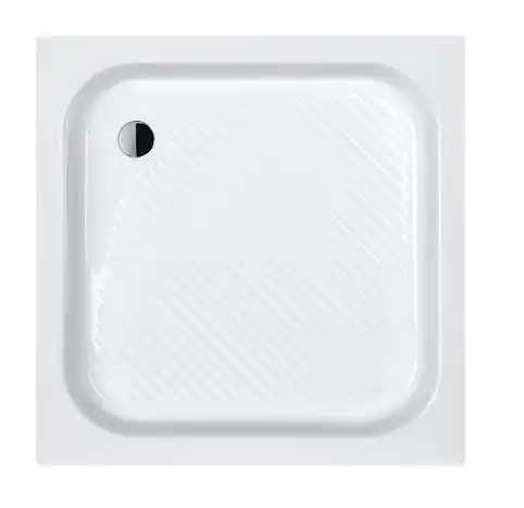Sanplast Classic B/CL Brodzik prostokątny 75x75x15 cm akrylowy ze stelażem STB biały 615-010-0020-01-000
