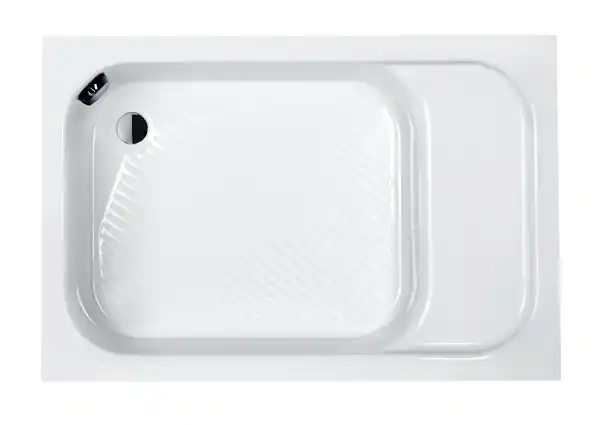 Sanplast Classic Bzs/CL Brodzik prostokątny 100x80x28 cm akrylowy z siedziskiem i stelażem STB biały 615-010-0520-01-000