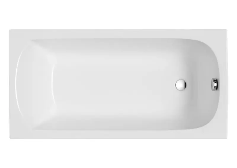 Polimat Classic Slim Wanna prostokątna 120x70 cm biała 00282