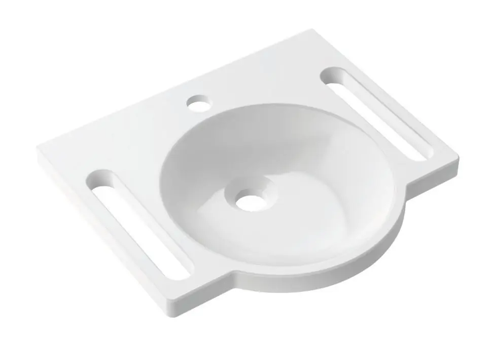 Hewi Washbasin Umywalka dla niepełnosprawnych z otworem i bez przelewu 45x40 cm biała 950.11.501