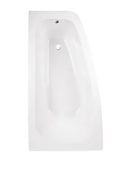 Besco Luna Wanna narożna asymetryczna 150x80 cm prawa biała WAL-150-NP
