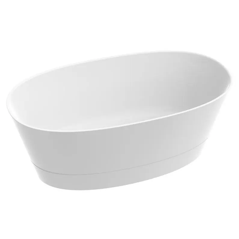 Marmorin Duo II Wanna wolnostojąca 150x80 cm biały połysk PW536101500