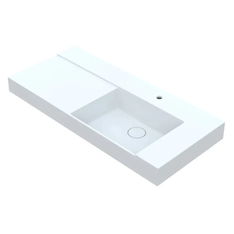 Vayer Libra Umywalka nablatowa 120,5x53,5 cm prawa biała 120.053.015.3-1.2.1.1.0