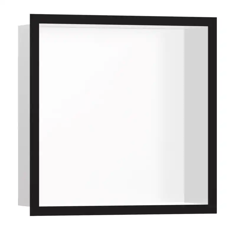Hansgrohe XtraStoris Individual Wnęka ścienna 30x30 cm biały mat/czarny mat 56099670