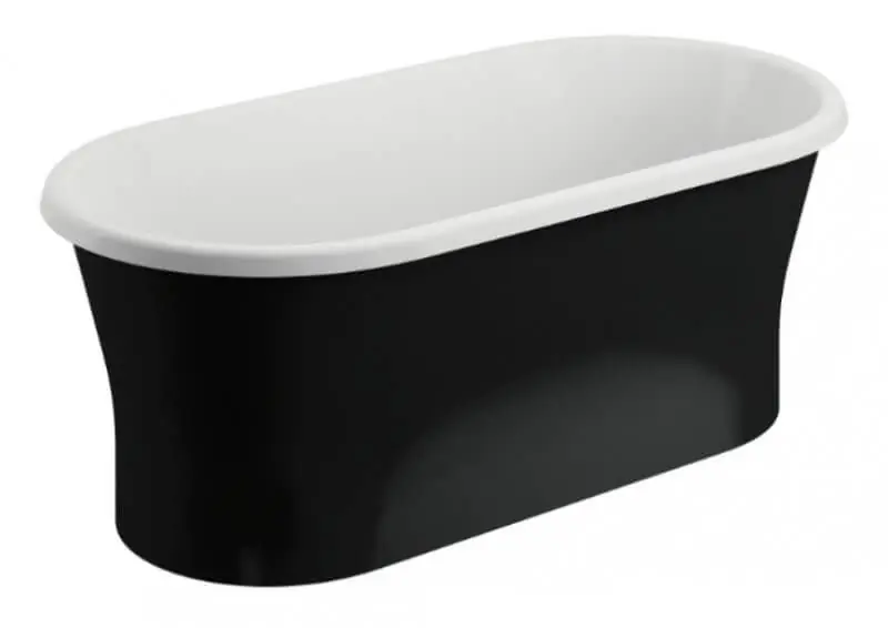 Polimat Amona Wanna wolnostojąca 150x75,5 cm czarny mat 00335