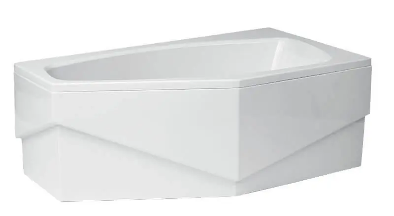 Polimat Obudowa do wanny Marika 80x50 cm prawa biała 00800