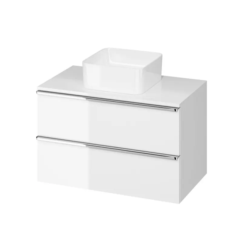 Cersanit Virgo Szafka podumywalkowa 80x46,9 cm biała/chrom S522-026