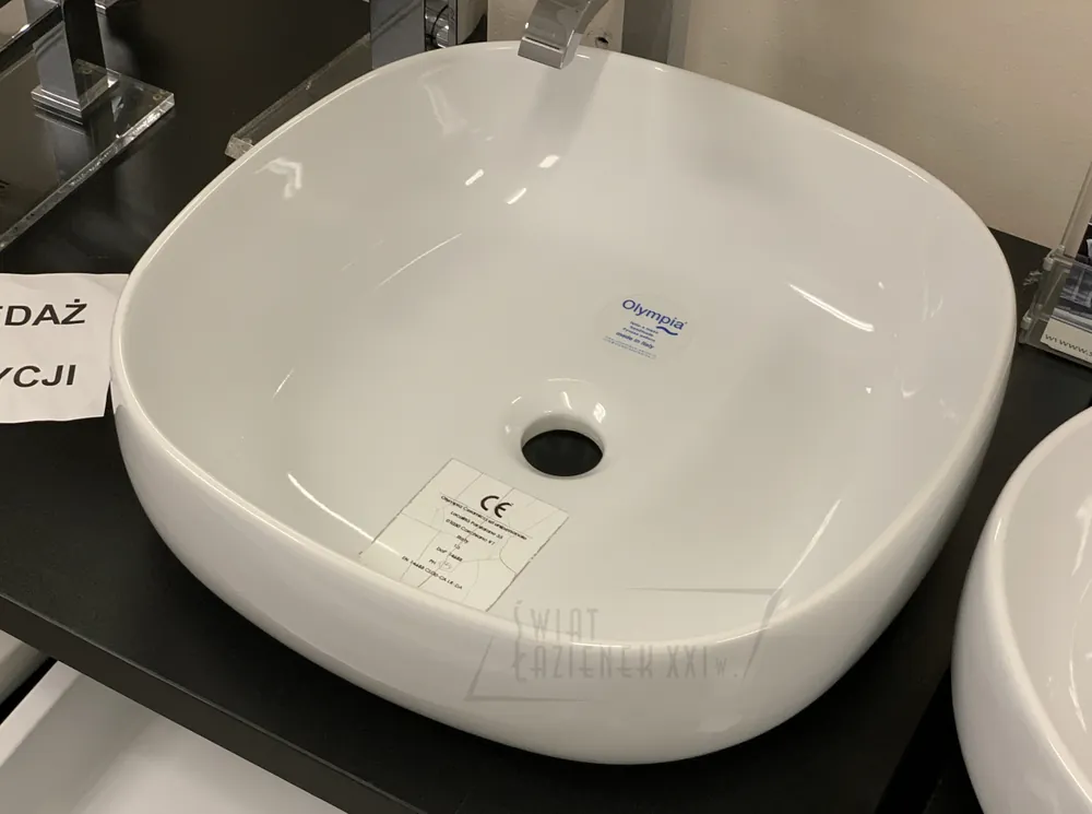Olympia Ceramica Metamorfosi Umywalka 45x45 biała MET42O4001 WYPRZEDAŻ EKSPOZYCJI!!