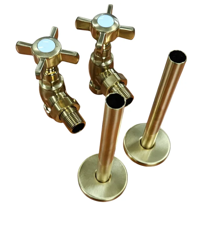 Galatea Design Zawory grzejnikowe kpl.(2szt.) brushed gold GDAHC75BRG W MAGAZYNIE!!