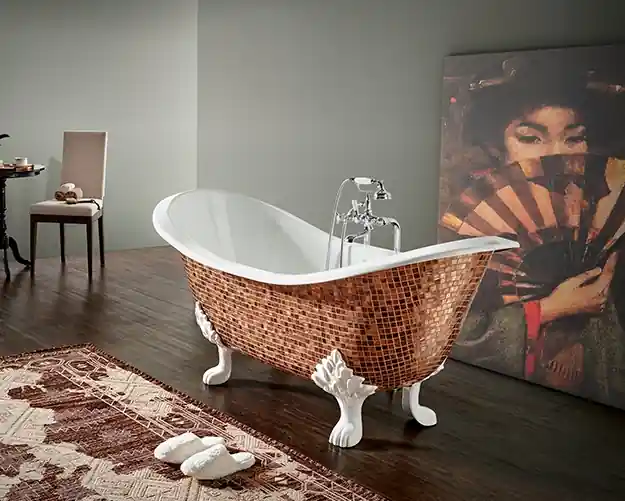 Recor Antique Wanna wolnostojąca bez otworu na baterię 180x77x79 cm mosaic ANTIQUE3