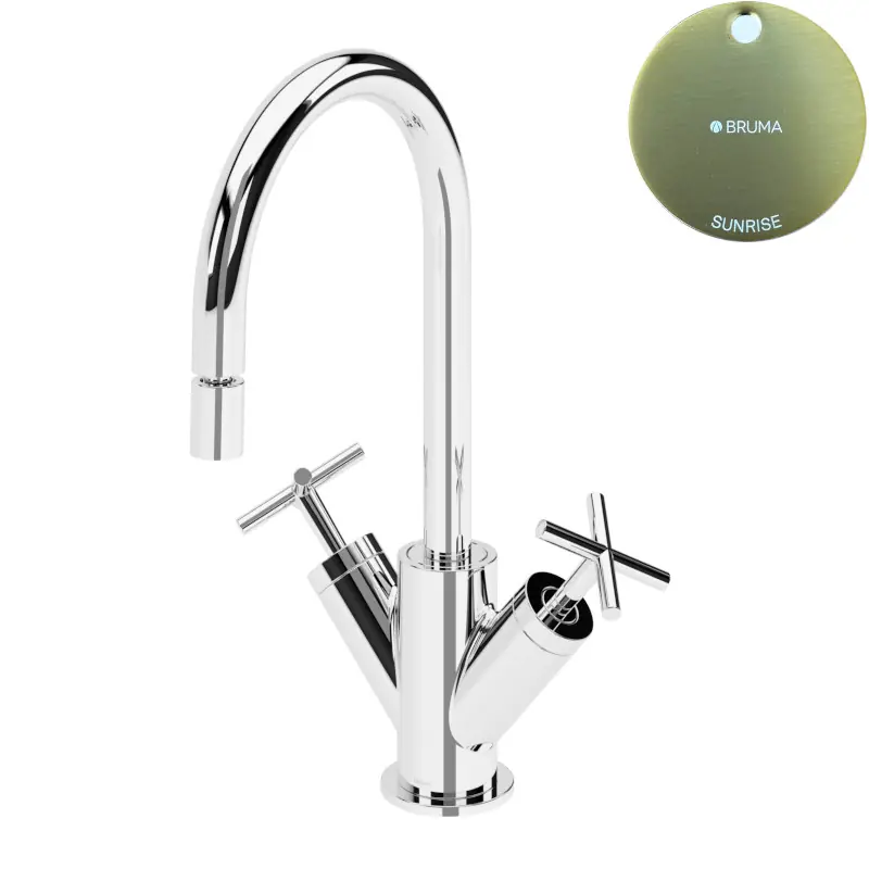 Bruma Hera Bateria bidetowa jednootworowa bez korka Sunrise 1060900SR