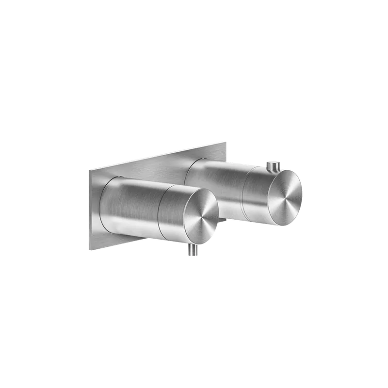Gessi 316 Bateria prysznicowa termostatyczna ścienna element zewnętrzny steel brushed 54034.239