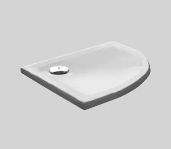 Kerasan H3 Brodzik Półokrągły 100x100 cm Biały 704717