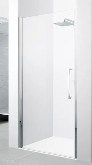 Novellini Young 2.0 1B Drzwi do wnęki jednoskrzydłowe 80 cm profil chrom Y21B77-1K