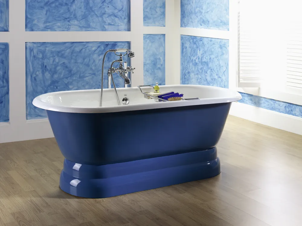 Recor Dual Wanna wolnostojąca bez otworu na baterię 170x78 cm niebieski DUAL4