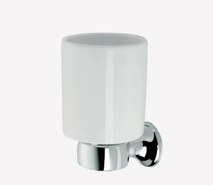 Webert Opera Szklanka ceramiczna ścienna chrom OA500301.015