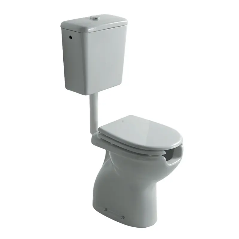 Galassia COMFORT LINE Misa stojąca ze spłuczką ścienną oraz deską i mechanizmem spłukującym Biały 4019+4015+4020+18045